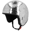 Image de CASQUE BOULE À FACETTES ARGENT DISCO ADULTE Gris Argent