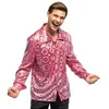 Image de CHEMISE DISCO CERCLES PSYCHÉDÉLIQUE ROSE HOMME