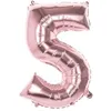 Image de Ballon Mylar - BOLAND - Chiffre 5 - Rose cuivré - 86 cm - Hélium