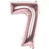 Image de Ballon chiffre - BOLAND - Chiffre 7 - Rose cuivré - Aluminium Mylar - 86 cm