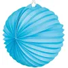 Image de Lanterne boule bleu turquoise 23 cm - Bleu