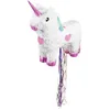 Image de Piñata licorne - BOLAND - Licorne blanche - 47 x 39 cm - Intérieur - Enfant - Mixte - Carton