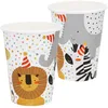 Image de Ensemble De 8 Tasses En Papier Safari, 21 Cl - Idéal Pour Vos Fêtes