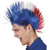 Image de Perruque - Punk - Bleu Blanc Rouge - Homme Adulte - Intérieur