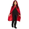 Image de Cape à capuche velours rouge enfant