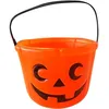 Image de Seau - BOLAND - Citrouille - Orange et Noir - Plastique - 15 cm douverture