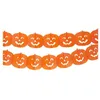 Image de Guirlande citrouille Halloween - BOLAND - 4m - Ininflammable - Orange