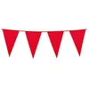 Image de Guirlande à fanions - BOLAND - 10 m - 20 fanions - 20×30 cm - Rouge plastique