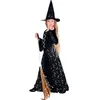 Image de Déguisement sorcière demi-lune fille Halloween - 7-9 ans (122-134 cm)