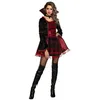 Image de DÉGUISEMENT VAMPIRE IMPÉRATRICE FATALE FEMME S Noir / Rouge Bordeaux