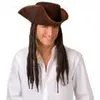 Image de BOLAND - Chapeau de pirate avec cheveux long - Enfant - Marron - Extérieur