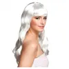 Image de Perruque - BOLAND - Longue Ondulée Femme - Blanc - Frange - 50 cm