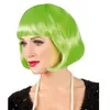Image de Perruque cabaret verte - BOLAND - Coupe carré - Vert vif - Adulte - Mixte - Usage intérieur - 190 g - Style cabaret