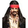 Image de Perruque Pirate des Caraïbes - Boland - Marron chocolat - Mixte - Adulte