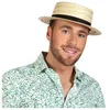 Image de CHAPEAU PAILLE CANOTIER ADULTE Beige Ivoire Crème Écru Naturel Taupe