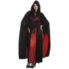 Image de Cape Luxe Reversible Rouge et Noire - BOLAND - 170 cm - Polyester - Capuche