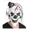 Image de Masque de Clown Latex avec Chapeau - Adulte Homme - Noir - Balafre et Plaie