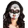 Image de Masque Dia de los muertos adulte avec araignées colorées - 81628 - Blanc - Intérieur - Mixte
