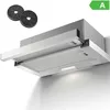 Image de Hotte Aspirante 60cm-hotte -recirculation et évacuation - avec filtre à charbon - 2 vitesses - 620 m³/h - Encastrable- efficacité A