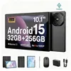 Image de Tablette tactile TAKINURU 10.1 pouces Android 15 32 Go + 256 Go Octa-Core Wi-Fi 5G Port Type-C Batterie de 8000 mAhGris