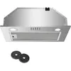 Image de Hotte Aspirante Encastrée - Hotte de Cuisine Intégrée - 300m³/h - 52cm - Evacuation ou Recyclage - Inox - 3 Vitesses