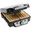 Image de Bestron Gaufrier 1100 W Acier inoxydable Noir et argenté ASW281