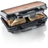 Image de Bestron Xl Appareil Antiadhésif Pour 2 Croque-monsieur, 900 W, Noir/cuivre