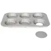 Image de Silver Top Moule 6 Tartelettes 10cm Amovible Patisse - 3569