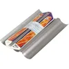 Image de Moule perforé 3 baguettes - PATISSE - LACOR - Aluminium - Antiadhésif - 38 cm