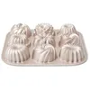 Image de PATISSE - Moule 9 mini-kouglofs - rose cuivré - Les Spécifiques