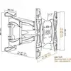 Image de Vogels Base 45 L Turn Support Mural Tv 600x400