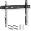 Image de Support Mural Tv - Ultra Plat - 32-55 Pouces - Pour Télés Lcd Et (o)led - Noir