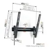 Image de Support mural pour écran plat Vogel s TVM 3415 INCLINABLE POUR TELEVISION DE 32 A 65