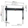 Image de Support Mural Pour Écran Plat Vogel S Tvm 3605 Fixe Pour Television De 55 A 100