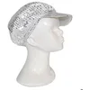Image de Casquette Disco Paillettes - Argent - Adulte
