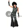 Image de Déguisement Disco Noir - Adulte S/M - Femme - Polyester - Carnaval