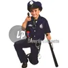 Image de Déguisement Policier Enfant Bleu - Taille 140cm - Costume Complet avec Pantalon Veste et Casquette