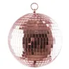 Image de Boule disco à facettes miroirs 20cms rosé