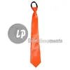 Image de Cravate - FUNNY FASHION - Néon fluo orange - Fermeture éclair - 43 cm - Adulte