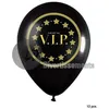 Image de lot de 12 ballons vip 30cm noir et or