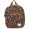 Image de Sac à dos enfant - Sherpa leopard - Motif léopard - Tissu teddy doux - Oreilles dours