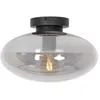 Image de Plafonnier Steinhauer Vitrela - culot E27 - variateur - Noir - Ø 30 x H 19 5 cm