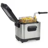 Image de Princess 182612 Friteuse 1.5 l 1000 W revêtement anti-adhésif protection contre la surchauffe argent noir