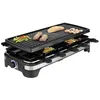 Image de Princess 162650 Appareil à raclette 10 poêlons revêtement anti-adhésif fonction grill filaire voyant lumineux noir