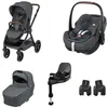 Image de MAXI-COSI Pack poussette naissance Oxford+ Cosi Pebble 360 Pro 2 Embase Familyfix 360 Pro Twillic Graphite