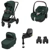 Image de MAXI-COSI Pack poussette naissance Oxford+ Cosi Pebble 360 Pro 2 Embase Familyfix 360 Pro Twillic Green