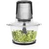 Image de Hachoir Duo XL Princess 221052 - Bol en Verre de 15 L - 4 Lames en Acier Inoxydable - 300 W - Noir/Argenté
