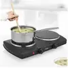Image de Princess plaque de cuisson double vitrocéramique 2000 w noir 432116