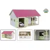 Image de Écurie De Chevaux Avec 2 Boxes Et Rangement 1:32 Rose Kids Globe
