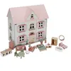 Image de Maison de poupée - LITTLE-DUTCH - Moyenne - Rose - A monter soi-même - Pour enfants à partir de 3 ans